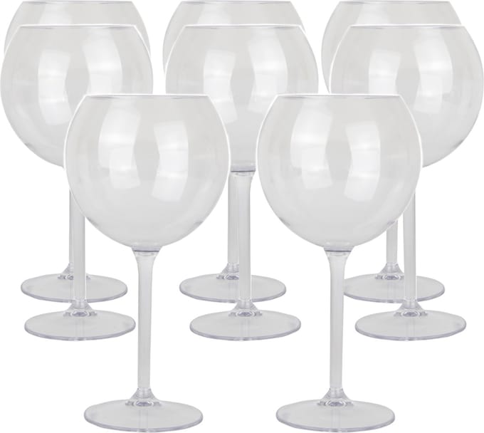 Depa Gin tonic/cocktailglas - 20x - transparant - onbreekbaar kunststof - 650 ml