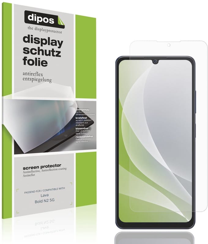dipos – 4x Matte Beschermfolie geschikt voor Lava Bold N2 5G | Krasbestendige & antireflecterende Screenprotector Ultra-Thin