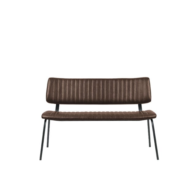 LABEL51 Gusto Eetkamerbanken - Bruin - KunstLeer - 120 cm - -