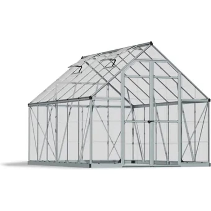 Canopia Tuinkas Octave 8x12 - Polycarbonaat - Zilver - 244x367x229cm
