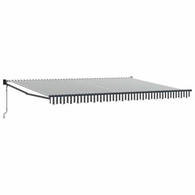 vidaXL - Uitschuifbare - luifel - Geel - met - Witte - Frame - 4,5 - × - 3 - m