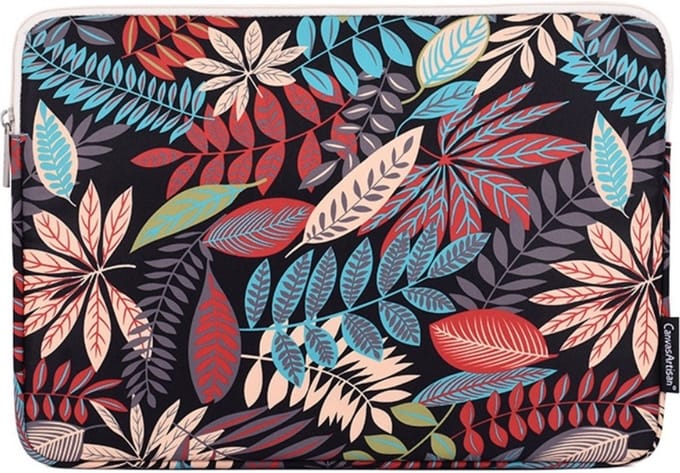 Canvas Artisan Laptopsleeve 13 inch - Laptophoes - Colour Leaves