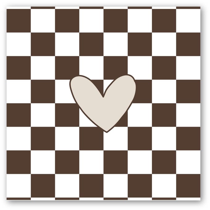 Forex tegeltje | In geschenkverpakking | Retro Brown | winkeltjevananne.nl