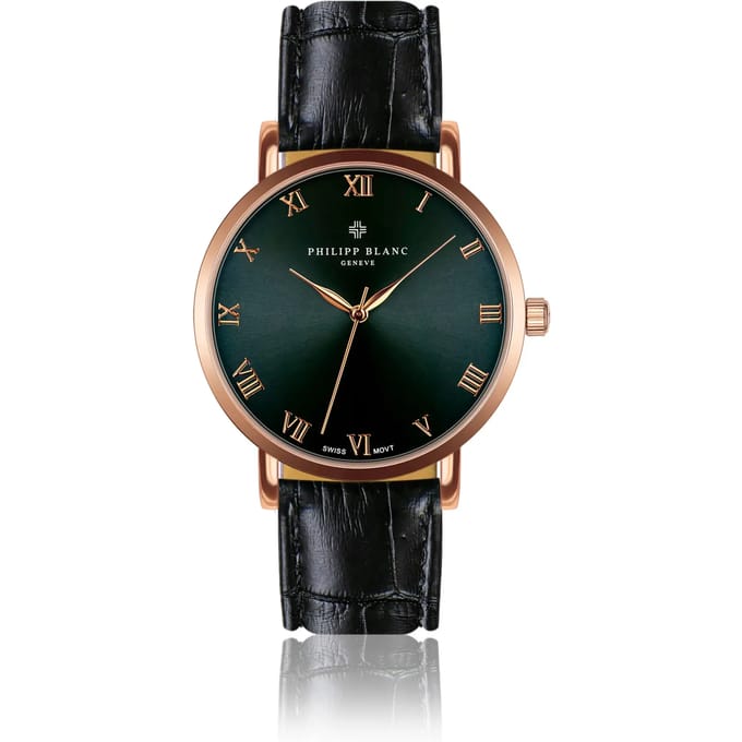 Krokodillenleren horloge Philipp Blanc Bern