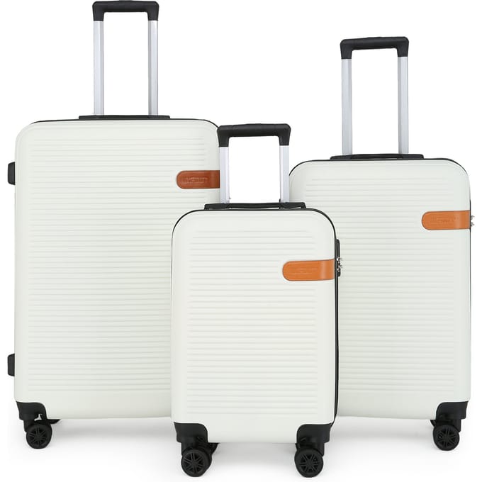 Hardshell Cream Cabine Kofferset Robuuste ABS Lichtgewicht Bagage Vakantietas