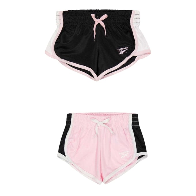 Reebok Jersey shorts voor meisjes (Set van 2) (Roze Dame)