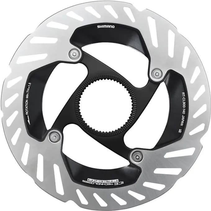 Remschijf met borgring interne spline Shimano RT-CL900 Center Lock Ice Technoligies Freeza