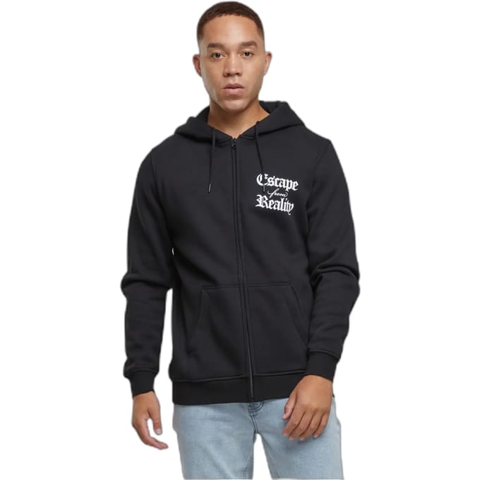 Hooded sweatshirt met rits Mister Tee Escape From Reality