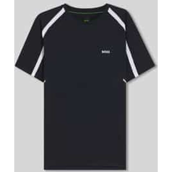 slim fit sport T-shirt met logo-opschrift