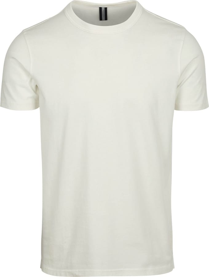 Profuomo T-Shirt Off White - Maat M - Heren - Casual T-shirts