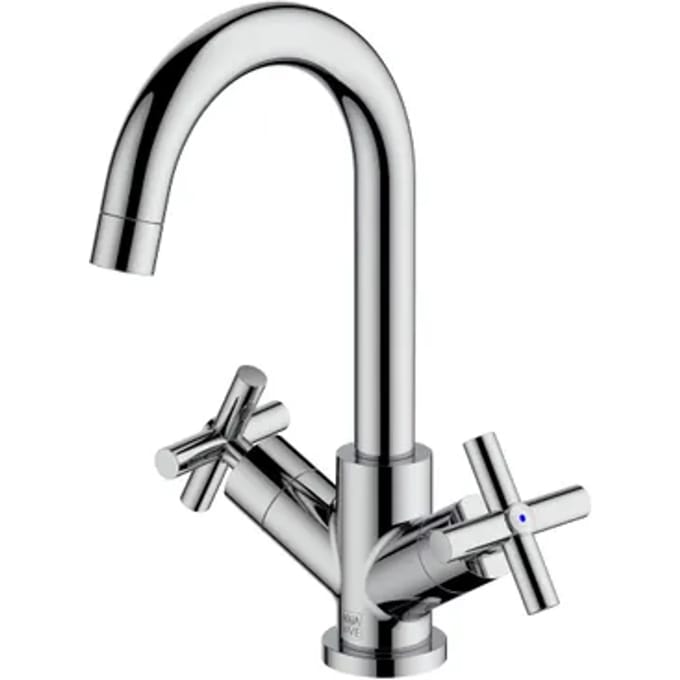 Aquavive Wastafelmengkraan Rosali - Draaibaar - Chroom - 27,2cm