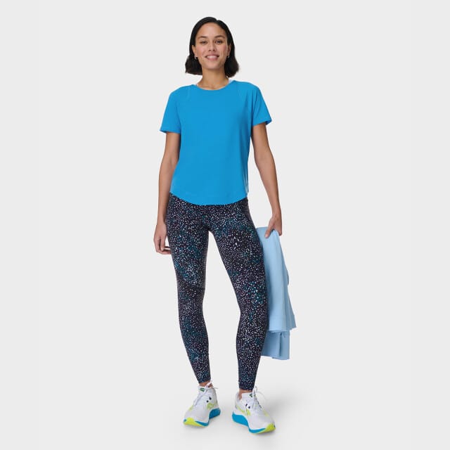 Sweaty Betty Breathe Easy Mesh T-Shirt BLAUW - Maat S
