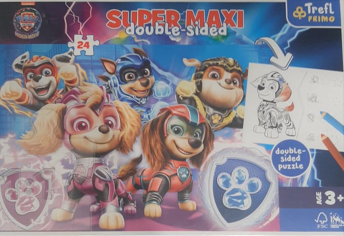 Puzzle Super Maxi Psia drużyna w akcji 24 - Puzzel Super Maxi Hondenteam in actie 24