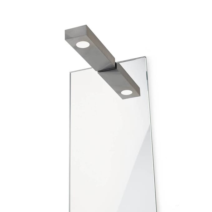 Decor Walther Wand- en spiegellamp Flat 2 LED, mat nikkel