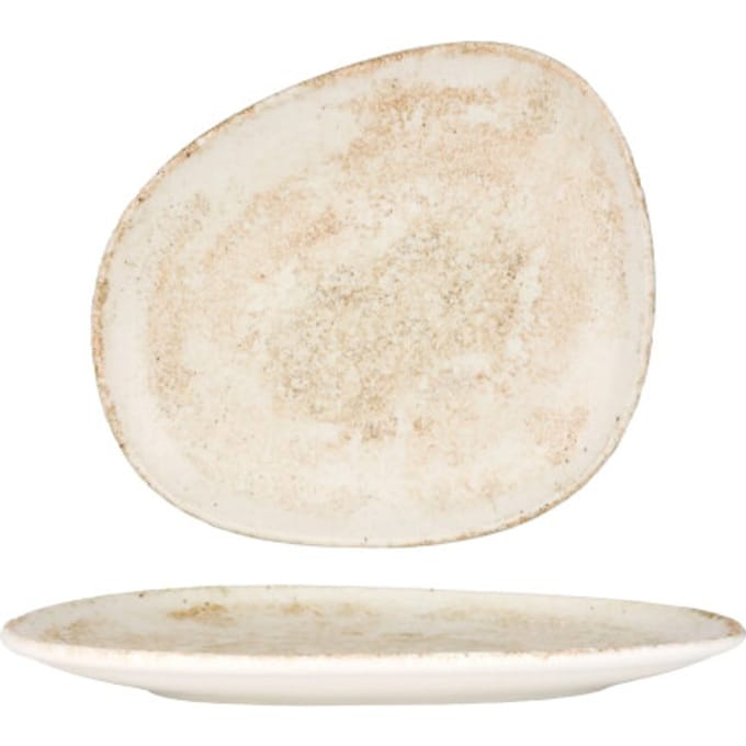 Bonna Dessertbord - Nacrous - Porselein - 24 cm - set van 6