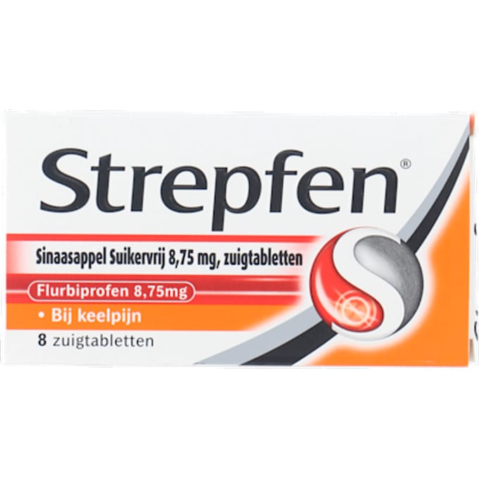 Strepfen Sinaasappel Suikervrij - 8 stuks