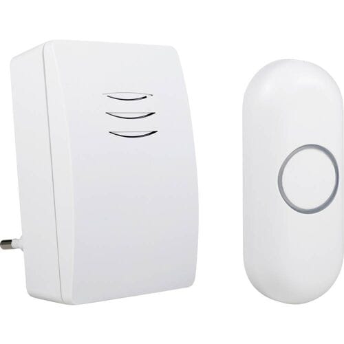 Byron DBY-21132 - Deurbel Draadloze set - 100m Bereik - IP44 waterdicht - Wit