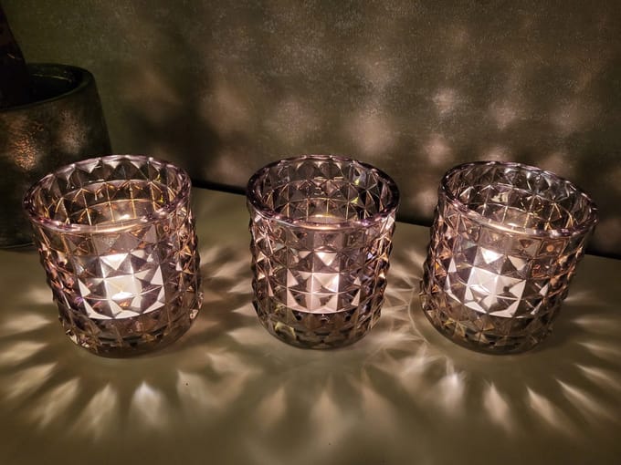Sfeerlichten LUSTER Grey - Set van 3