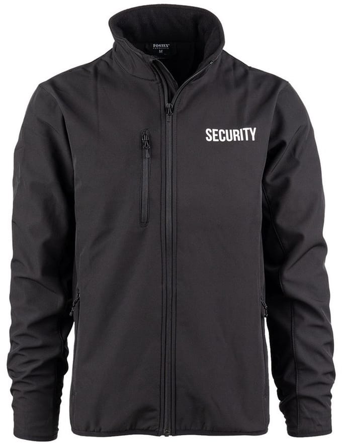 Fostex Softshell Jas Security zwart S