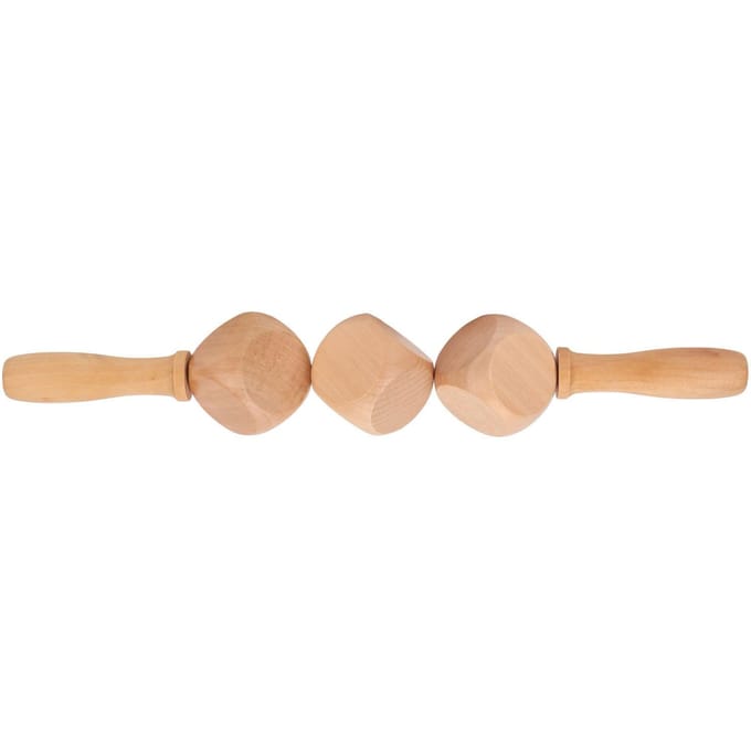 Houten Schraper Roller Stok Handmatige Release Cellulitis Spierontspanning Meridianen Ontstoppen Trigger beige