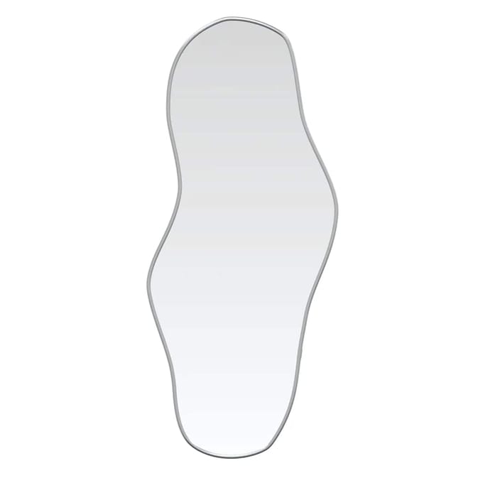 vidaXL - Wandspiegel - 80x35 - cm - zilverkleurig