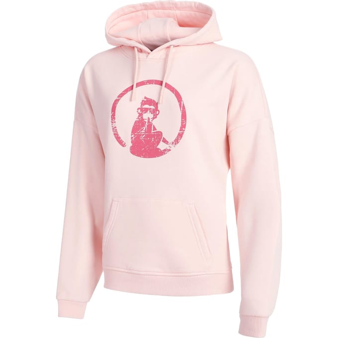 Quiet Please Endlessly Washed Out Oversize Sweater Met Capuchon Dames-Roze