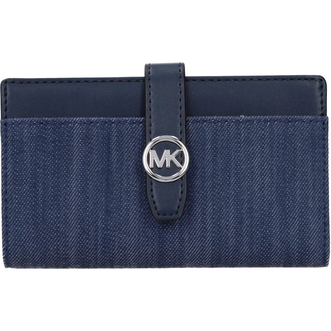 Michael Kors Blauwe Stoffen Portemonnee