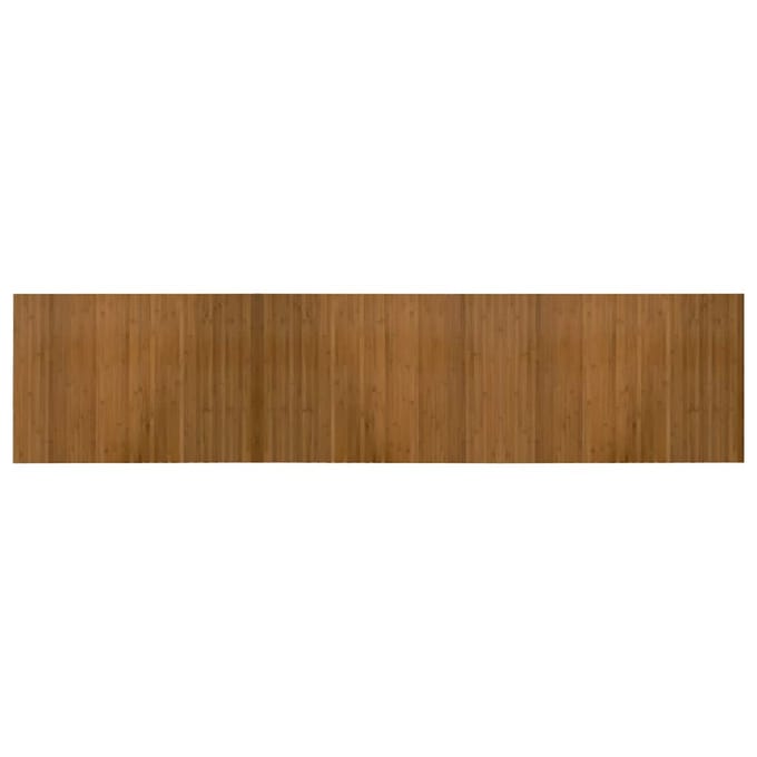 vidaXL - Vloerkleed - rechthoekig - 70x300 - cm - bamboe - bruin
