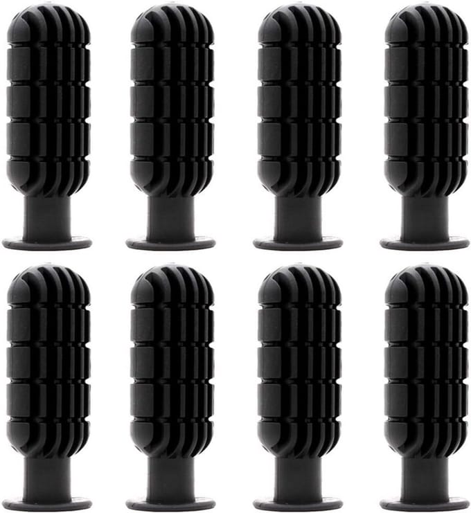 Tafelvoetbal handgrepen antislip 8 stuks PVC zwart