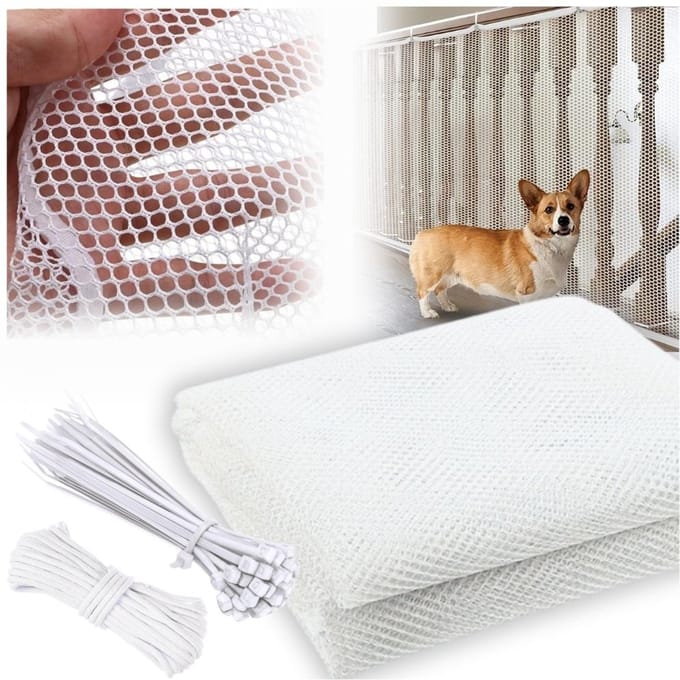 MORE&DECO - Dierenbeschermkraag - 300cm - Wit - Veiligheid