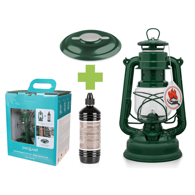 Feuerhand Stormlamp 276 Set Groen