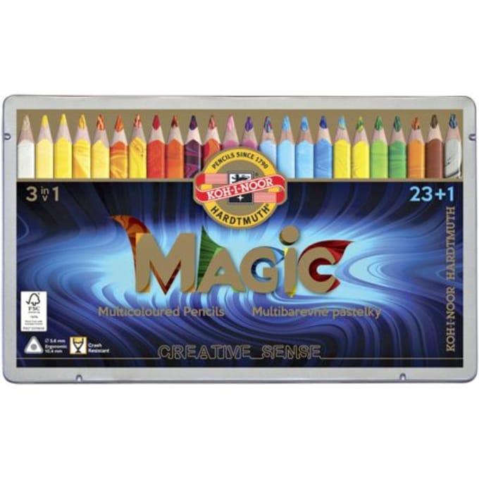 Koh-i-Noor Creative Sense Magic Jumbo Kleurpotloden Set - 23 Kleuren en 1 Magic Blender