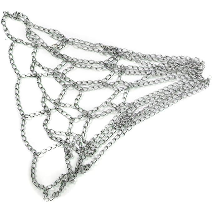 Heavy Duty basketbalkettingnetvervanging, gegalvaniseerd ijzeren mandnet zilver
