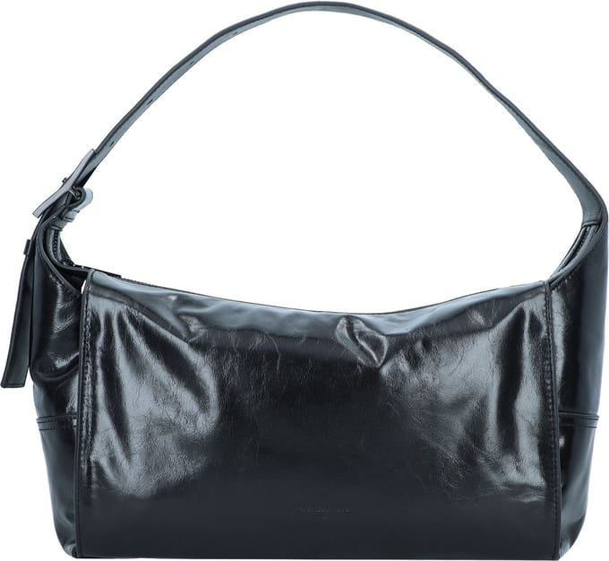 LIEBESKIND BERLIN Schoudertas LOU 2 Paper Touch Hobo Black Zwart