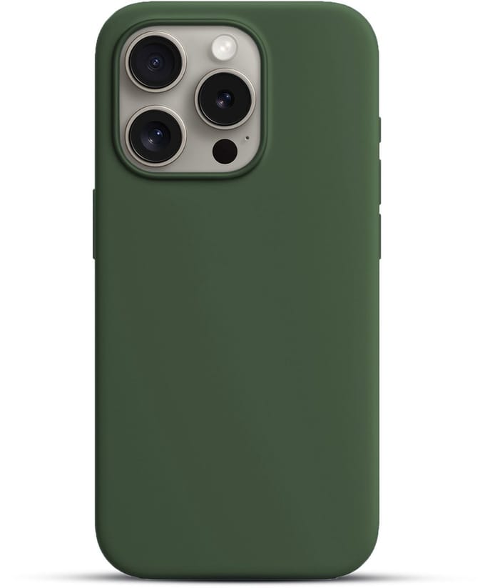 Solidenz Groen Siliconen Case geschikt voor iPhone 16 Pro Max hoesje compatibel met MagSafe - Pine Green