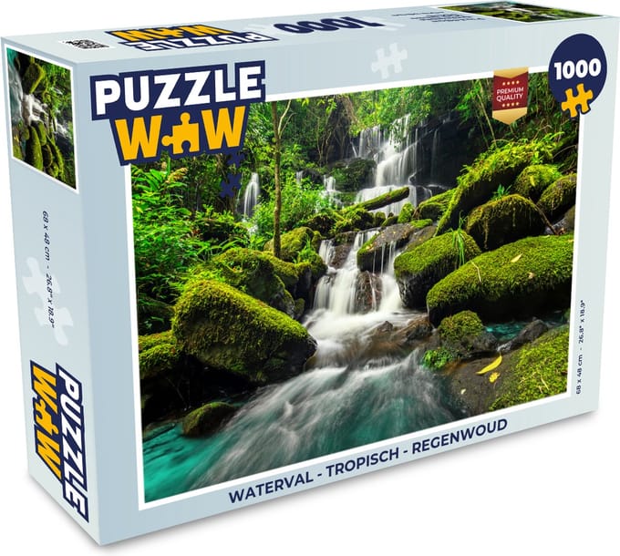 Puzzel Waterval - Tropisch - Regenwoud - Legpuzzel - Puzzel 1000 stukjes volwassenen