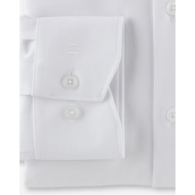 OLYMP Luxor 24/Seven Overhemd, Modern Fit, Global Kent, Wit