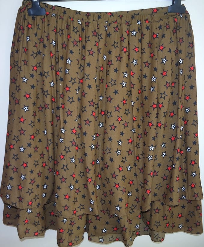 Feestelijke Scotch&Soda Sterren Rok - Bruin - Maat S