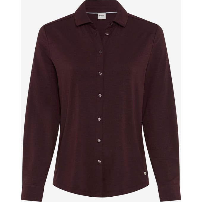Brax Dames Blouse  Style CELINA L blackberry violet, donkerpaars, maat 36