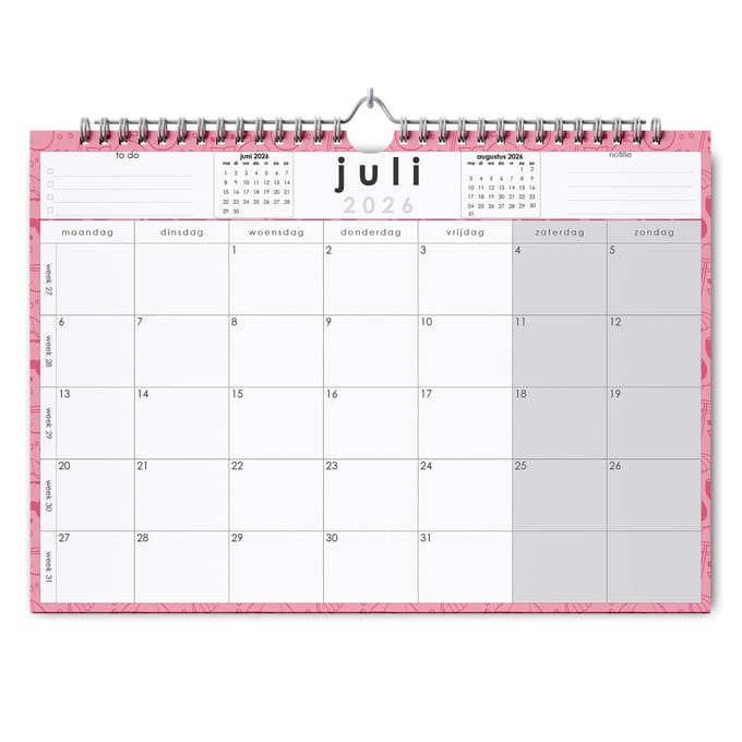 Huurdies® - 22 maanden kalender - A4+ - Seizoenen