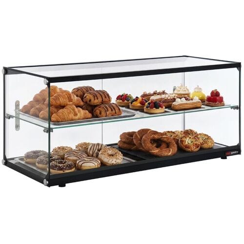 GGM Gastro Aufsatzvitrine - ungekühlt - aus gehärtetem Glas - 950mm