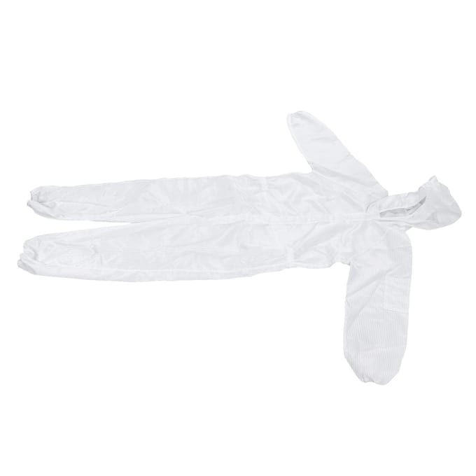 Beschermende overall polyester statisch resistent stofdicht deeltjesbestendig werkkleding voor SMT-werkplaats white