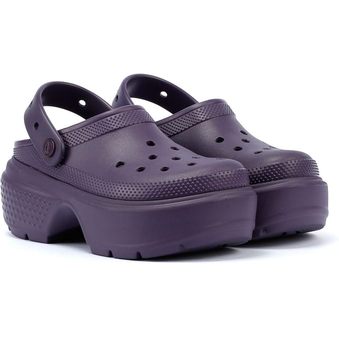 Crocs Stomp damesklompen donker Iris