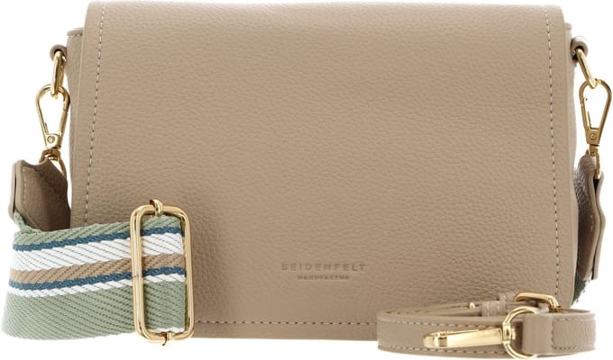 SEIDENFELT MANUFAKTUR Schoudertas Svedala Small Crossbag Cookie Dough / Gold Beige