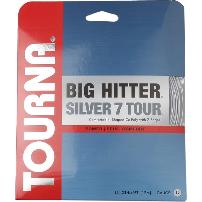 Tourna Silver7 Tour Set Snaren 12m-Zilver