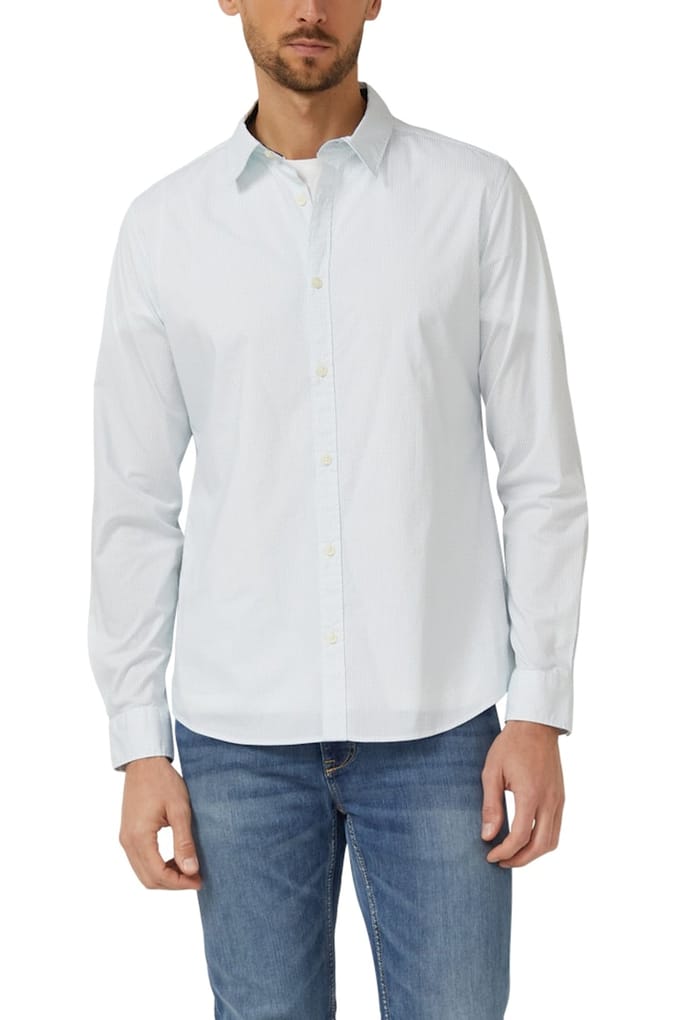 s.Oliver Shirts White Maat: M | Casual Overhemden Outlet | Heren | Wit