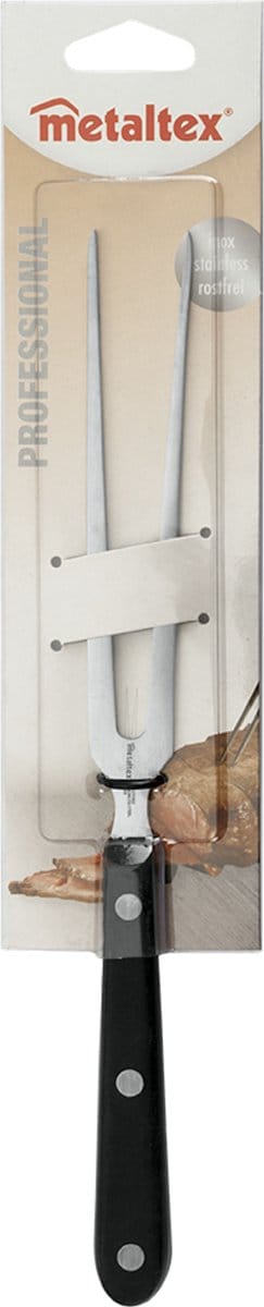 Metaltex - Professional Vork - Lengte 28.5 cm - RVS - Zwart