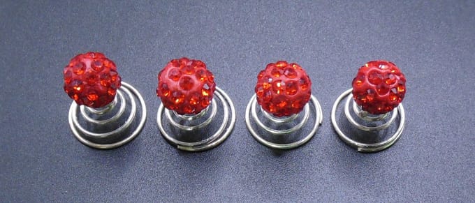 Curlies strassbal rood