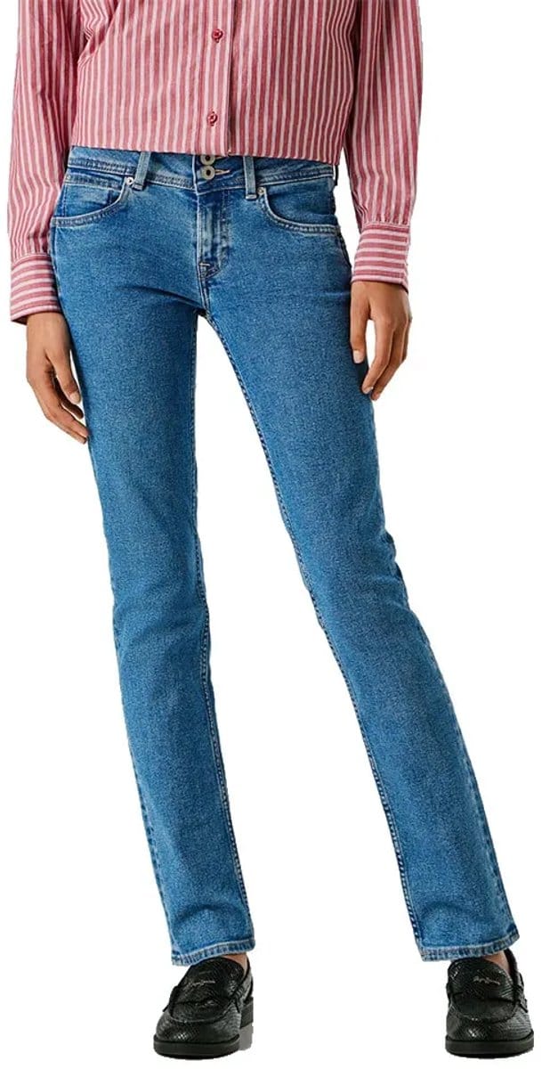 Pepe Jeans Venus Slim Fit Lage Taille Jeans Blauw 25 / 30 Vrouw