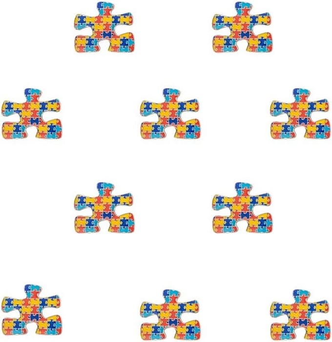 Bewustzijn Jigsaw Puzzel Metalen Badge Revers Pin Broche